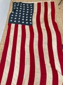 A Vintage 48 star American flag 1912-1959 7' x 4'