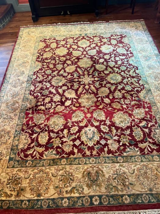 A red ground floral rug/carpet, made in India 318cm x 244cm - Image 2 of 3