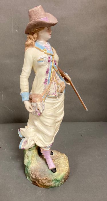 A selection of three Mid 19th Century bisque figures - Image 8 of 8