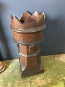 A reclaimed Victorian crown chimney pot
