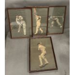 Four vintage prints of crickers