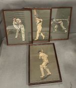 Four vintage prints of crickers