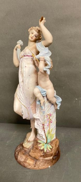 A selection of three Mid 19th Century bisque figures - Image 7 of 8