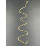 An 18ct , marked 750 fine yellow gold chain necklace (Approximate Total weight 2.8g