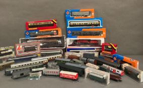 A selection of model rolling stock and engines to include Hornby, Rivarossi and Llima