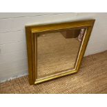 A gilt frame mirror 68cm x 80cm