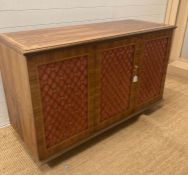 A "Dual" radiogram with reel to reel, turntable and storage under. Height 88 and 58 x 143