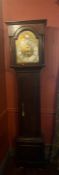 A Tempus Fugit grandfather long case clock (H228cm)