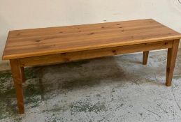 A pine coffee table (H50cm W134cm D46cm)