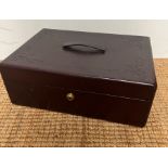 An 20th Century Moroccan leather document box