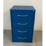 A four drawer "Triumph" office cabinet (H63cm W40cm D40cm)