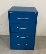 A four drawer "Triumph" office cabinet (H63cm W40cm D40cm)