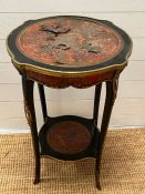 A French style occasional table with metal decoration to edges AF