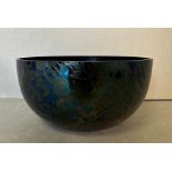 Stylish Art Deco Loetz Austrian lustred glass bowl in abstract 1920s style