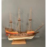 A large scale model of a Spanish Galleon