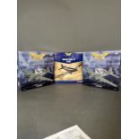 A selection of three diecast model aeroplanes from the Corgi Aviator Archive collection