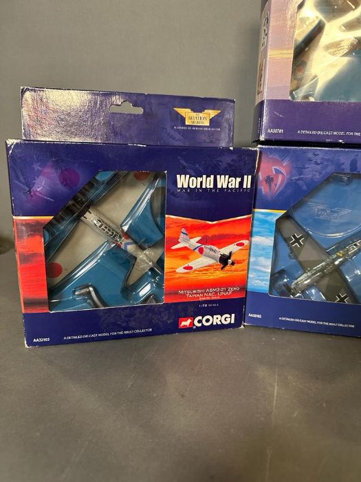 A selection of five Corgi Diecast model aeroplanes from the Aviator Archive collection - Image 4 of 4