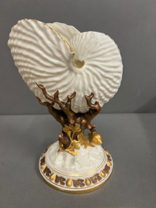 A 19th Century Aesthetic movement Royal Worcester shell vase. Model Number 494