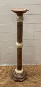 A Neo Classical style marble column plant stand (H97cm)