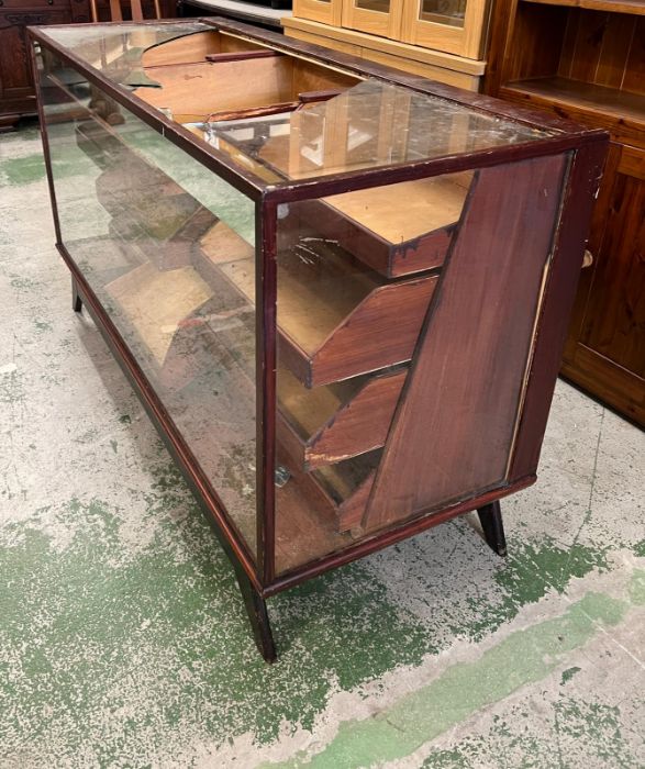 A Haberdashery counter with graduated drawers and glazed sides (the top has been smashed) (H90cm - Image 11 of 16