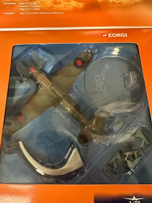 A selection of seven Diecast model aeroplanes from the Corgi Flying Aces collection, Boxed - Image 2 of 6