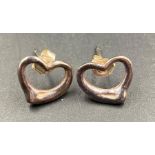 Tiffany Silver jewellery: Heart earrings