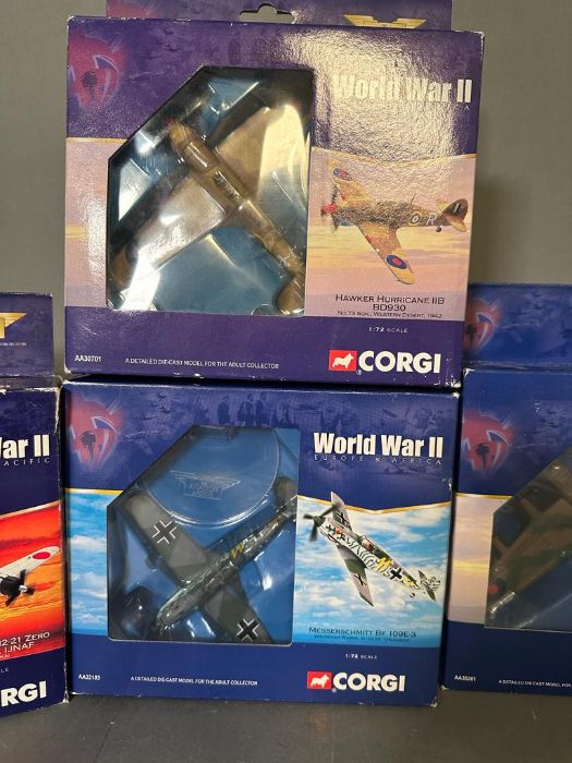 A selection of five Corgi Diecast model aeroplanes from the Aviator Archive collection - Image 2 of 4