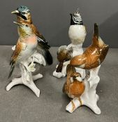 Karl Ens porcelain figurines of birds