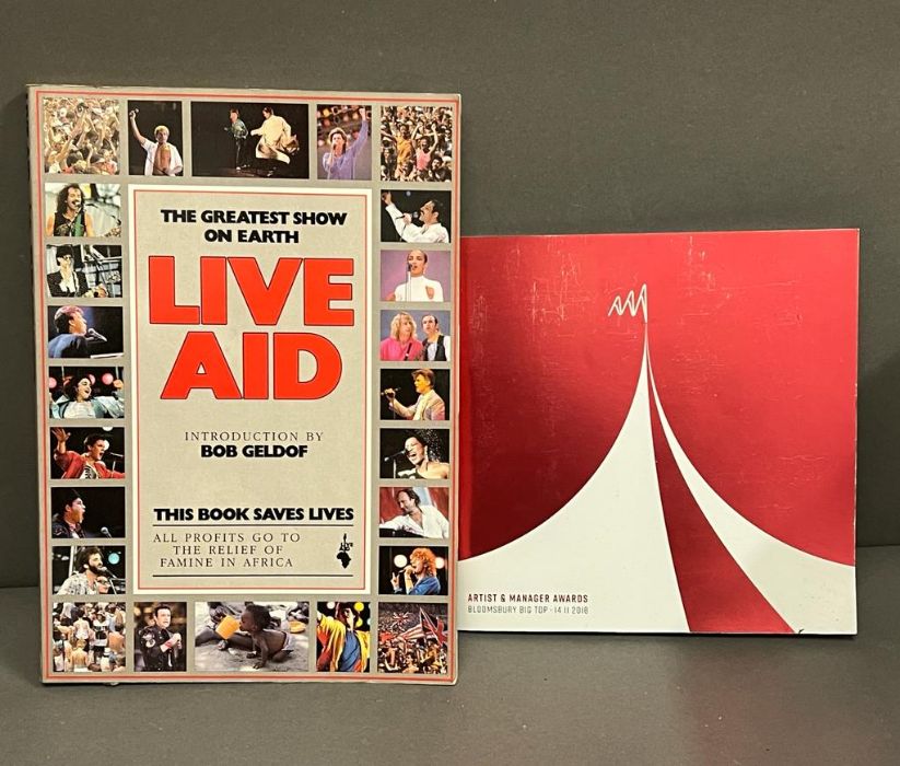 A book about the The Live Aid show, and a booklet