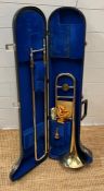 A cased Trombone