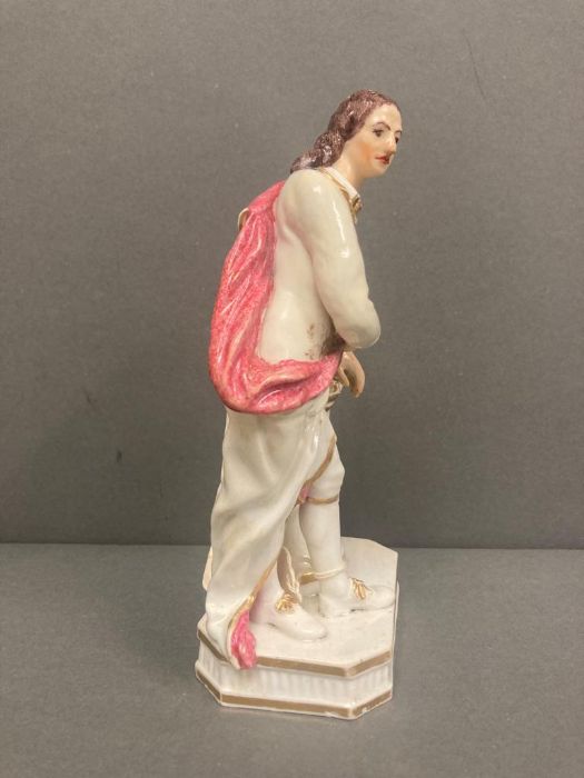 An early 19th Century Derby porcelain figure modelled as John Milton - Image 5 of 6