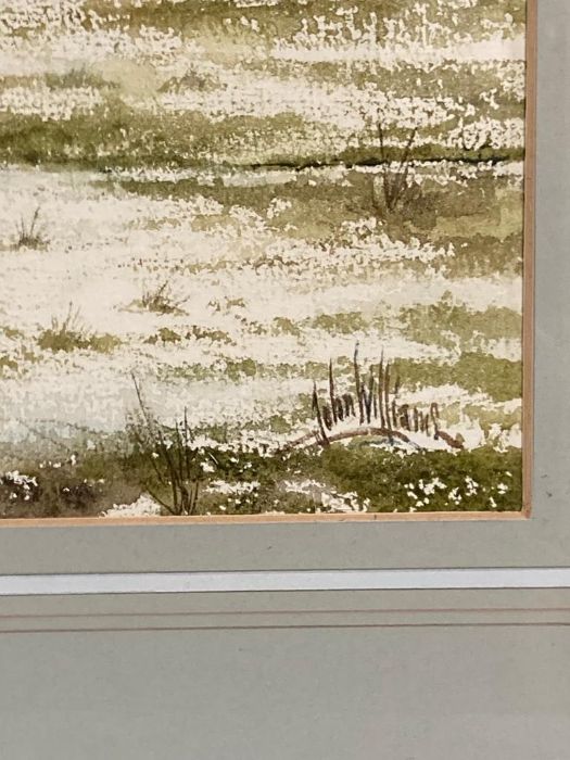 'Melting Snows - Alfriston (John Williams watercolour signed bottom right (50cm x 34cm) - Image 2 of 4
