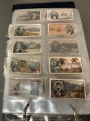 Three albums of Cigarette cards, various makers and themes including silks
