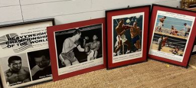 Four boxing posters