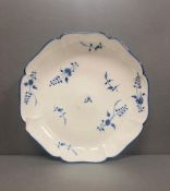 An 18th Century Chantilly dish with floral motif