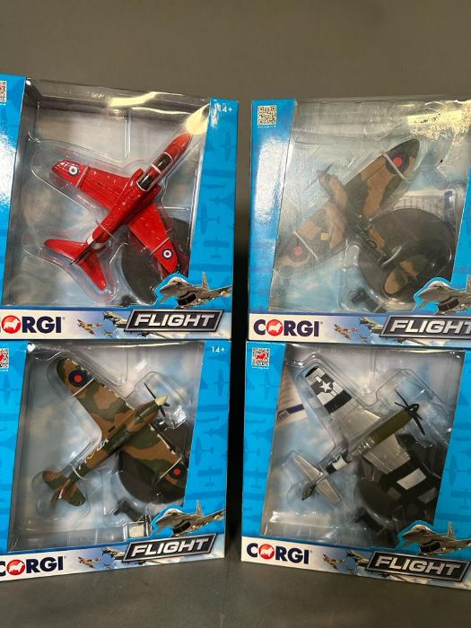 A selection of six Corgi Diecast model aeroplanes from the "Flight Collection" - Image 2 of 3