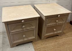 Two contemporary bedsides