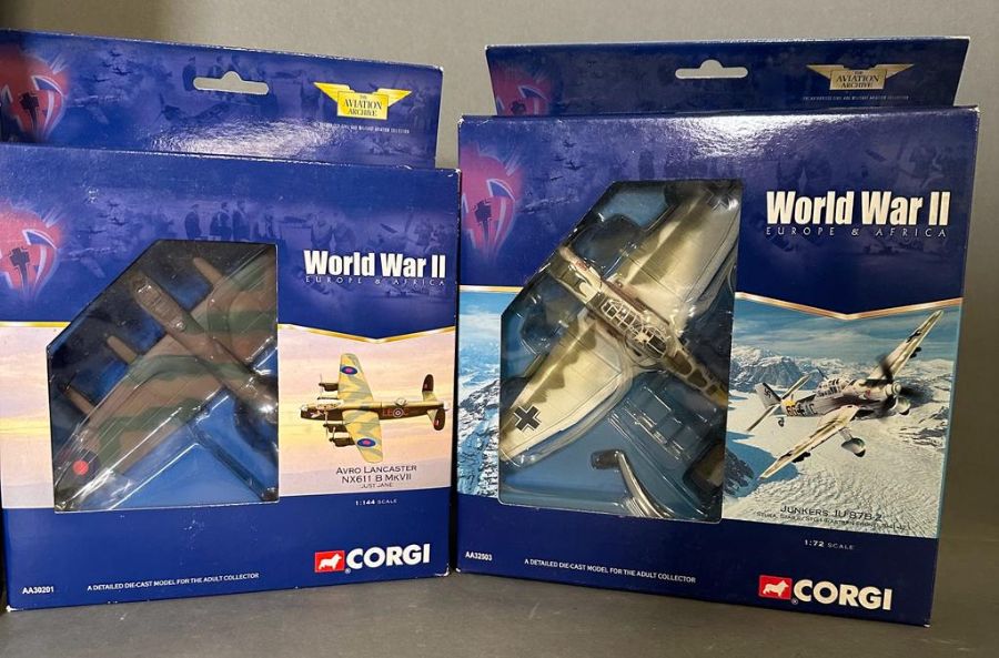 A selection of five Corgi Diecast model aeroplanes from the Aviator Archive collection - Image 3 of 4