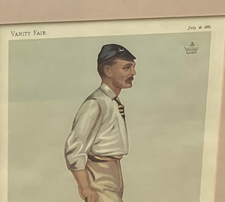 Two framed Vanity Fair prints of cricket players - Image 5 of 6