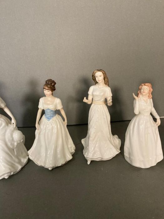 A selection of eight Royal Doulton figures to include Embrace, Summer Breeze and Harmony - Image 2 of 5