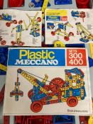 A boxed vintage plastic Meccano set