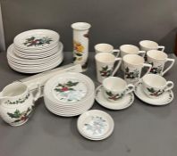 A selection of Port Merion "Holly and the Ivy" china