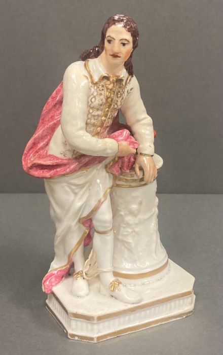 An early 19th Century Derby porcelain figure modelled as John Milton