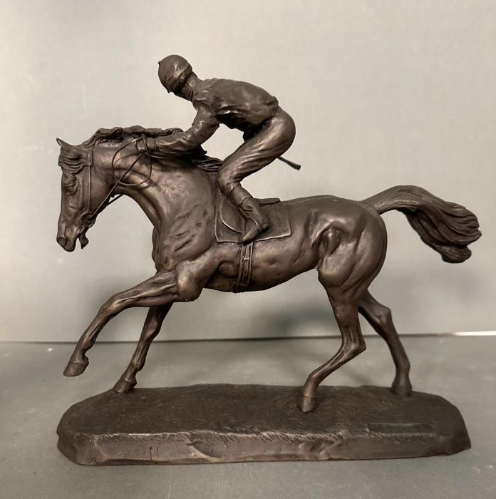 A statue of a horse titled "The Outside" for Heredities by David Gentry - Image 5 of 5