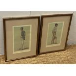 Two framed Vanity Fair prints of cricket players