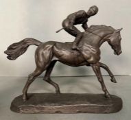 A statue of a horse titled "The Outside" for Heredities by David Gentry