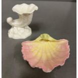 Royal Worcester porcelain shell 172 and 3212.