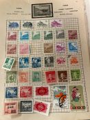 A selection of loose sheets of world stamps
