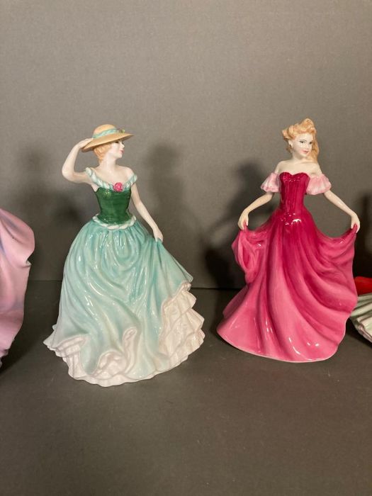 A selection of eight Royal Doulton figures to include Ann, Natalie, Rachel and Emily - Image 4 of 5