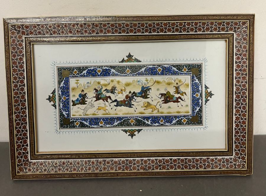 A Persian miniature picture